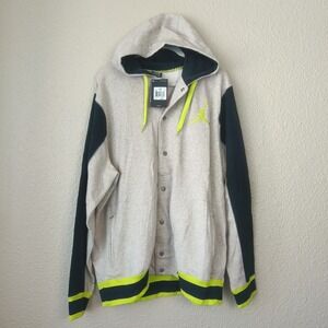 NWT Jordan Varsity Men's Hoodie, venom green and beige,‎ size 3XL